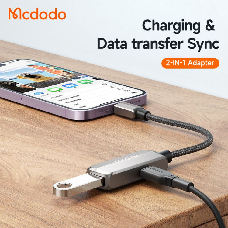مبدل لایتنینگ به USB3.0 / لایتنینگ مک دودو مدل CA269