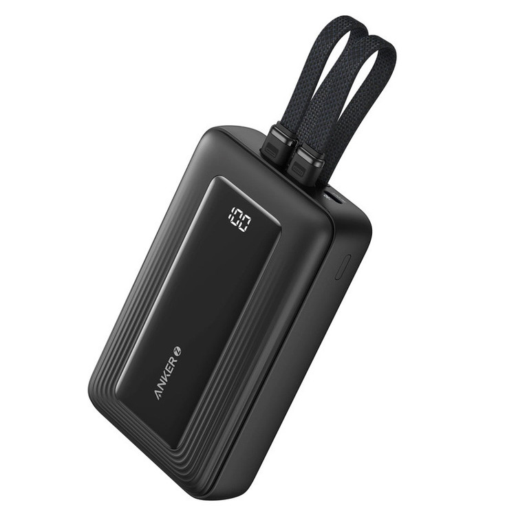 پاوربانک انکر مدل A1681 ظرفیت 20000 میلی آمپر ساعت به همراه کابل لایتنیگ و کابل USB Type-C