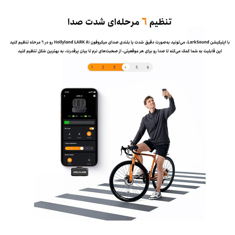 میکروفن بی سیم هالی لند مدل Lark A1 با درگاه اتصال USB-C