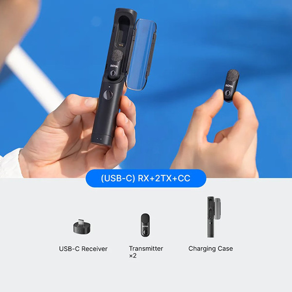 میکروفون سه کاره بی سیم بویا مدل Magic-01 با درگاه اتصال تایپ سی