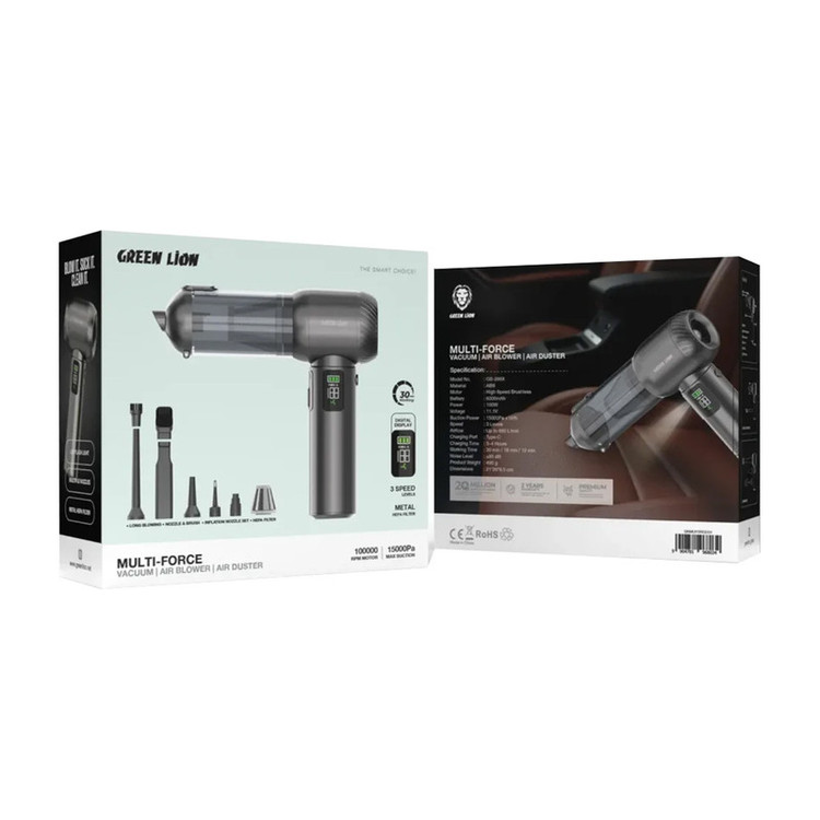 جاروشارژی و دمنده خودرو گرین لاین مدل Multi-Force