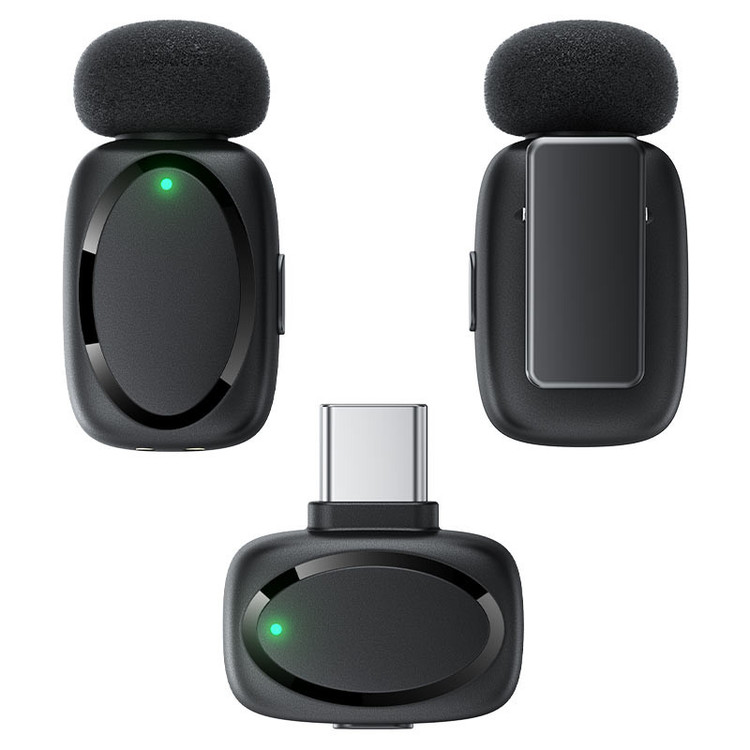 ست میکروفن بی سیم ایس فست مدل R2 با درگاه اتصال Type C