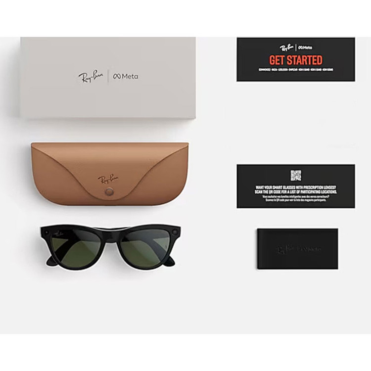 عینک هوشمند ری بن مدل Meta Wayfarer 4006