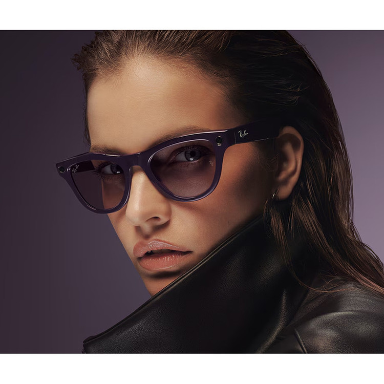 عینک هوشمند ری بن مدل Meta Wayfarer 4006