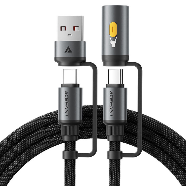 کابل تبدیل USB/USB-C به USB-C ایس فست مدل J5 طول 1.2 متر